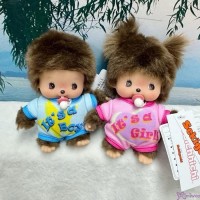 203840+57 Monchhichi Baby Bebichhichi S Size Romper It is a Boy & Girl ~ PAIR ~ 